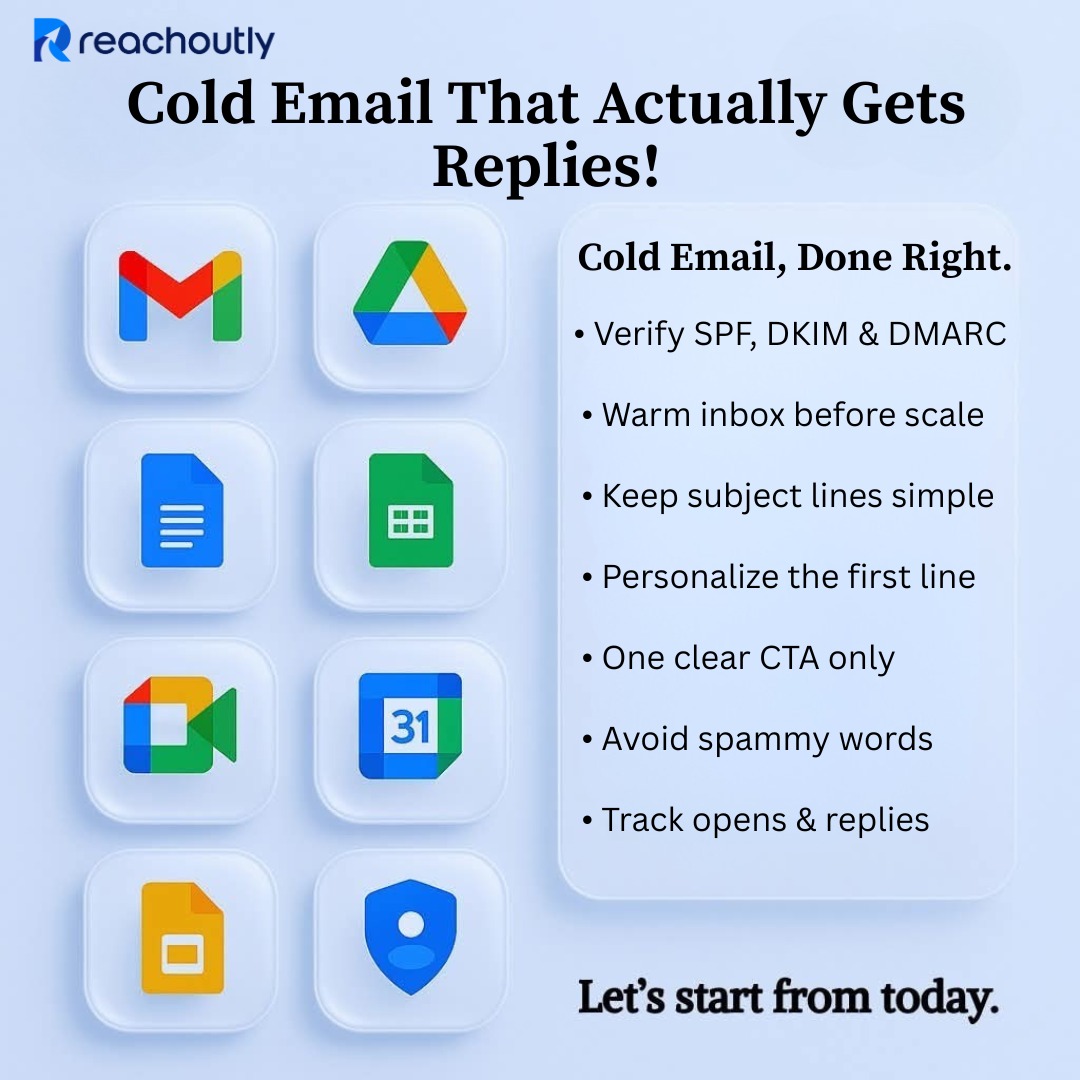 HabibuR_2050's tweet image. Cold Emails That Actually Get Replies in 2025 (Most Are Doing This Wrong)

Sending 1,000 generic emails? → 0 replies + spam folder.

Sending smarter? → Meetings booked weekly.

Here’s what actually works right now:  
✅ Verified SPF/DKIM/DMARC (trust = inbox)  
✅ Proper…