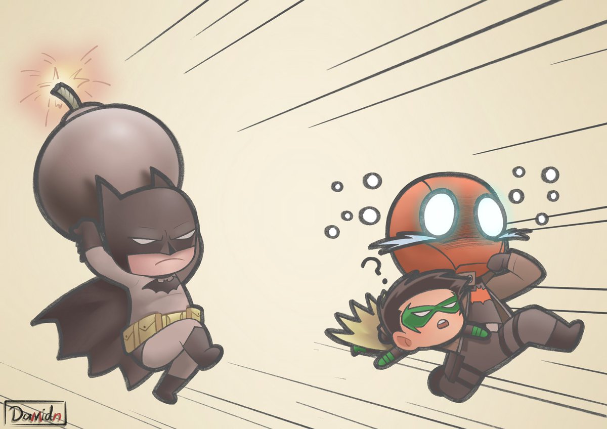 damidn_art's tweet photo. Jason becomes a father and raises Batman's son, little Damian. The story continues in a funny way. 😂 (2/2)
-
-
#damianwayne #robin #jasontodd #redhood #jaydami #damijay #timdrake #redrobin #batman #dc #dccomics #dcart #dcfanart #chibi #chibiart #chibifanart https://t.co/TvIyoSxrks