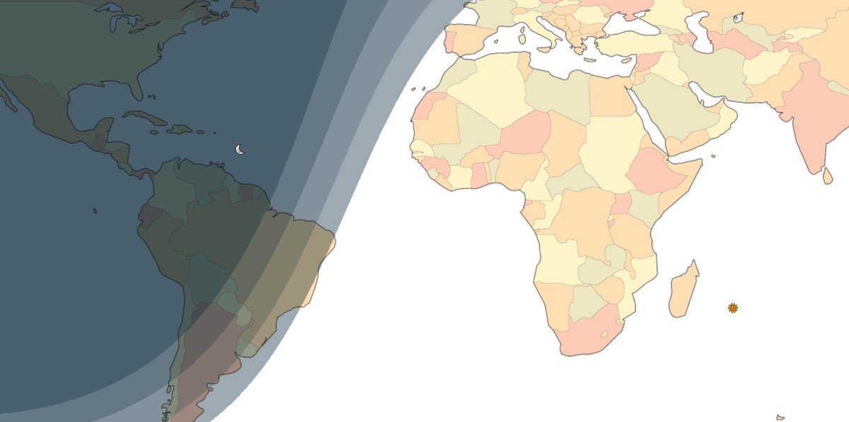 JorgeMiraUSC's tweet image. Es invierno desde las 16:03 (verano en el hemisferio sur).   Es la estación más corta del año porque es ahora cuando la Tierra se traslada más rápido.

Debido a la gran inclinación de la Tierra frente al Sol,  amanece antes en #RiodeJaneiro que en la zona occidental de #Galicia