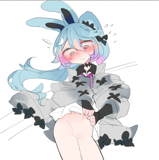 風に煽られてパイパンなのがバレるノーパンのカキョウヨサリ 