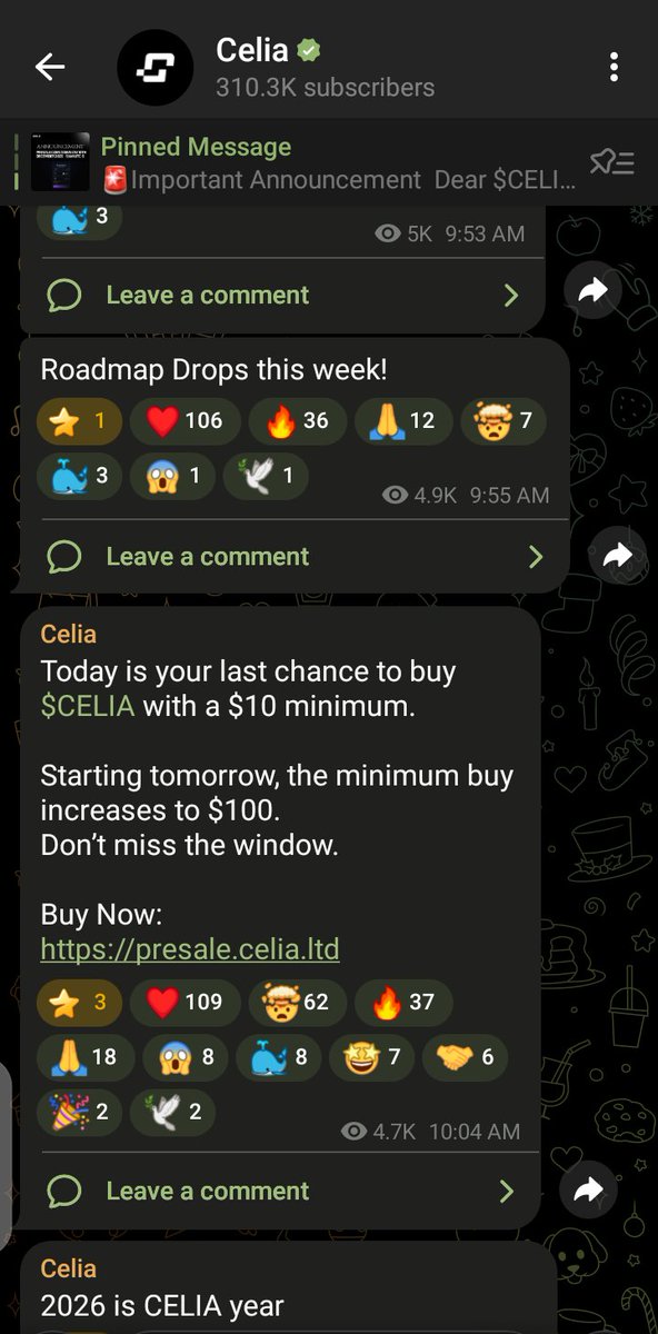 harrisjo21245's tweet photo. Buying $Celia is like investing in a dead company only the looser we take this @Celia_Finance project serious ✌️ https://t.co/Wl4mUTU7It