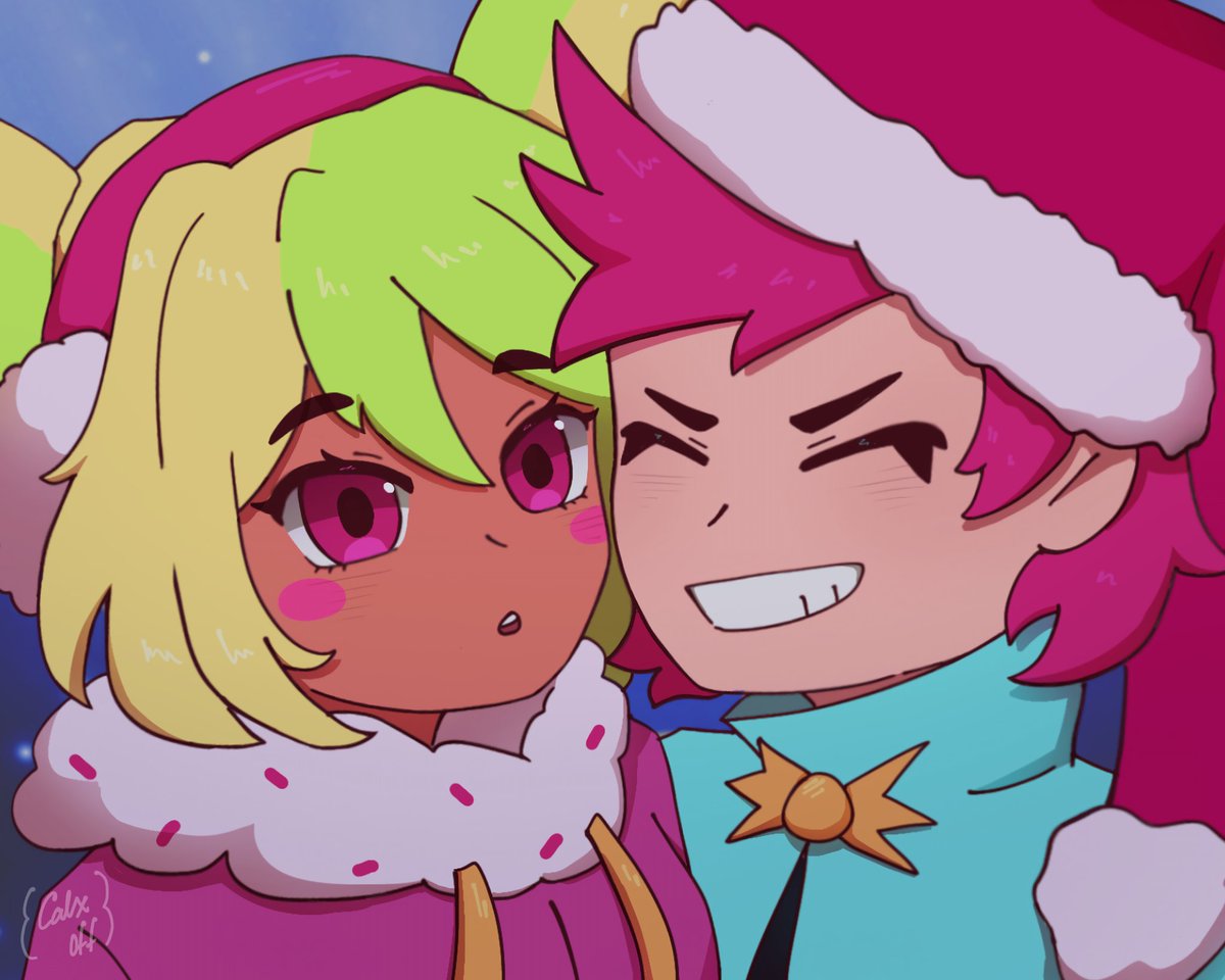 calxoff's tweet photo. Icons navideños para que usen con su chikistrikis ദ്ദി(⩌ᴗ⩌ )
Ando practicando dibujar chibis asi que si les gustaría que haga de algun otro ship o duo me lo comentan 🎀
#BrawlStars #Mandy #Chester #BrawlStarsFanart #ManChester https://t.co/dbIBqK3KJu