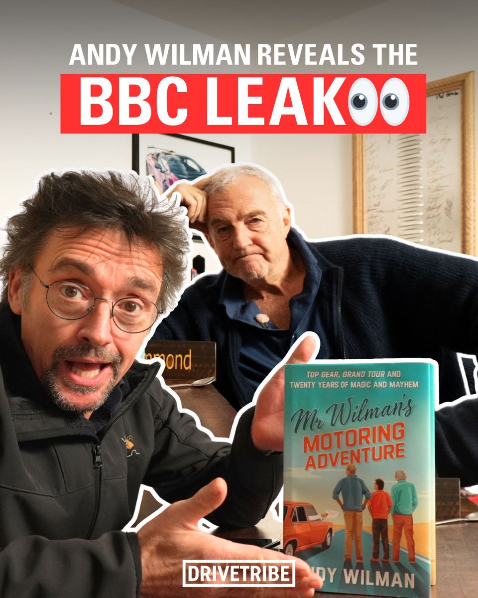 DRIVETRIBE's tweet image. Get ready! Andy Wiliam spills the tea as he reveals Top Gear secrets, BBC leak, and so much more, tonight at 5:00PM on the DriveTribe YouTube channel! 

#AndyWilman #RichardHammond #TopGear #SecretsRevealed