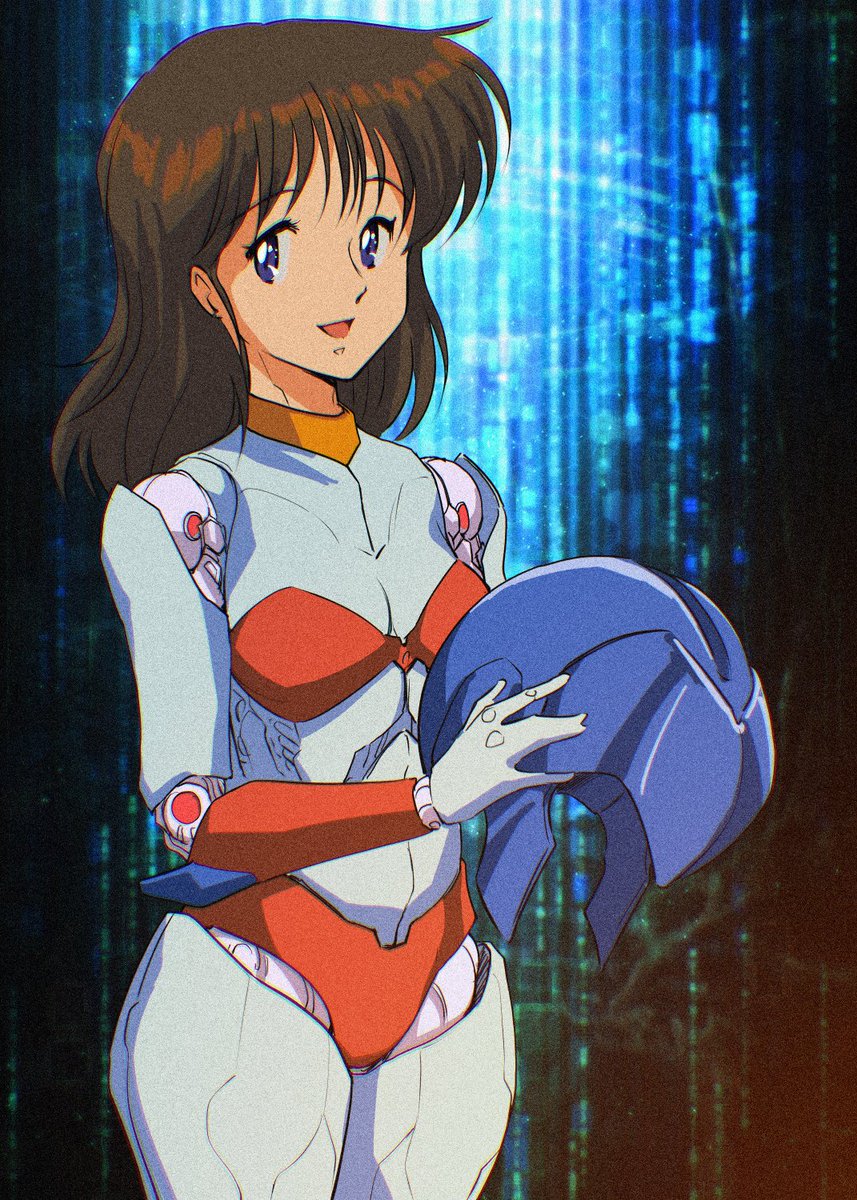 #懐かしアニメ 
マシンロボよりレイナさんです。
当時はロボ娘を人間寄りに描くのが流行ったわけですが今だと一周回ってよりメカ感出したほうがウケそう。でもそれはワンドロでやる絵ではなかったwまたリベンジしてみたい。