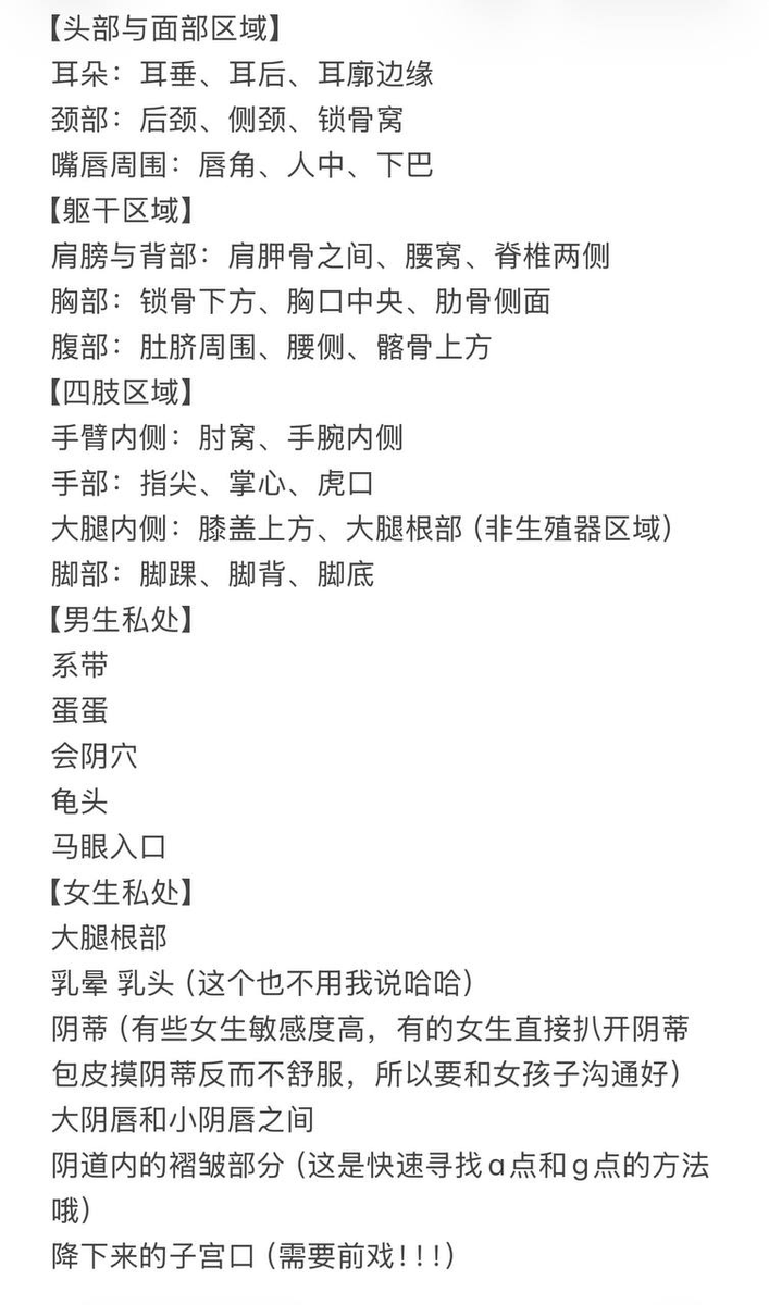 Sweet_xst's tweet photo. 今天来一期身体地图（敏感带大全）科普
怎么实操就不用我说了吧？记得要慢慢的循序渐进、由轻到重的操作哦！ https://t.co/WFddOLSojd