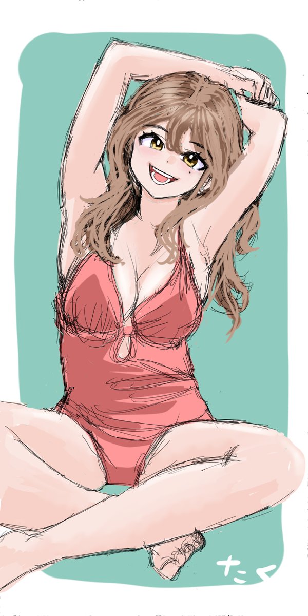 #くそ寒いので水着を貼る 