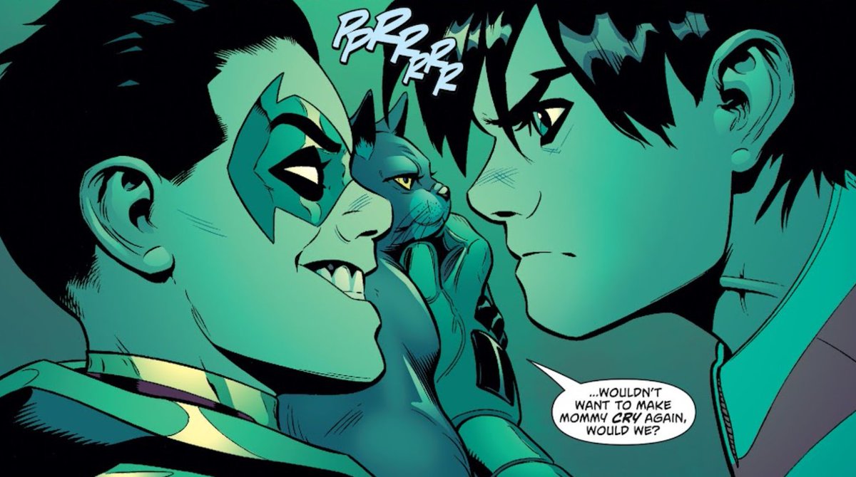 hefookinleft's tweet image. He is my favourite Robin for the sole reason of being a fucking menace