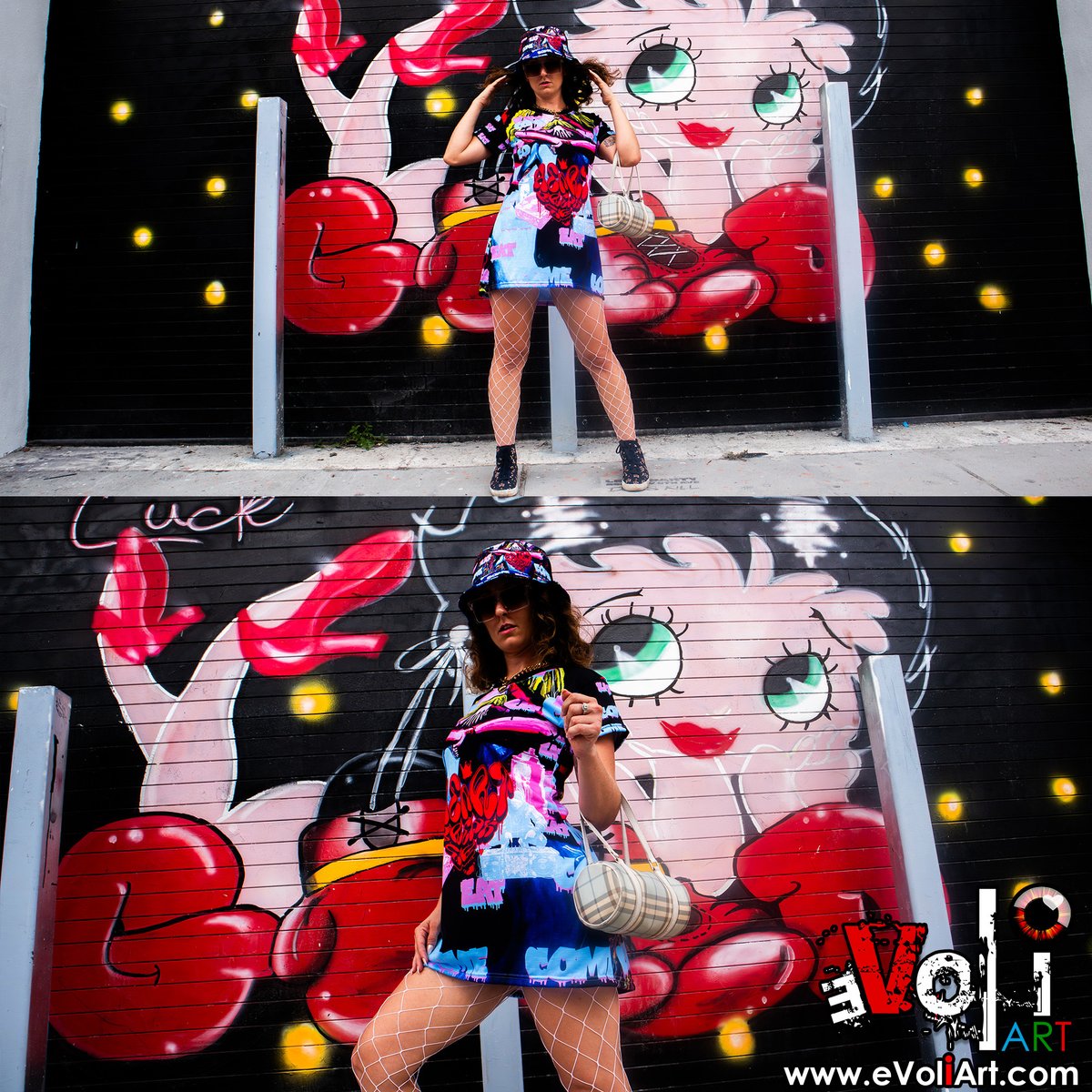 underlab's tweet image. ✨She’s not a tourist—she’s the main attraction.
@PrincessPoiised x Come (Eat) shot in Miami’s street art jungle.
🌐 Exclusive photos for registered members at bit.ly/AmandaPLZ-EVOL