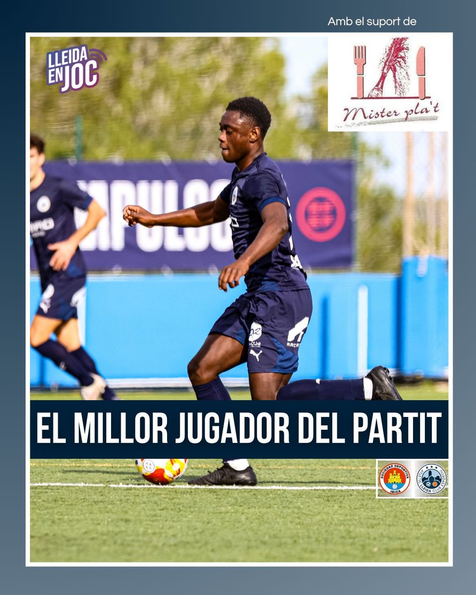 ⭐ Alya Camara, votat per #LleidaEnJoc com el millor jugador del partit!

⚽️ Ha marcat el gol de l'empat de l'<a href="/atletic_lleida/">Atlètic Lleida</a> al tram final per sumar un punt important a domicili!⚔️

🤝amb el suport de Mister Pla't Càtering!

📸 <a href="/Ingrids_photos/">Ingrid Segura</a>

#SDIbizaAtlèticLleida #LleidaEnJoc