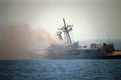 LiquidFaerie's tweet photo. 20 years after the USS Liberty accident, on the 17 May 1987 USS Stark was hit by an ally.  
An Iraqi Air Force jet fired two Exocet missiles at the frigate USS Stark in the Persian Gulf during the Iran-Iraq War. Iraq claimed it mistook the ship for an Iranian vessel or tanker. The missiles hit, killing 37 sailors and injuring 21. At the time, the U.S. was tilting toward Iraq against Iran (providing intelligence and protection for shipping), making Iraq a de facto ally, though not a formal one. Iraq apologised and paid compensation; the U.S. accepted the mistake explanation.

As Israel wasn’t involved, it never gets mentioned. Even though there were 4 more fatalities in that incident. 

Just saying.