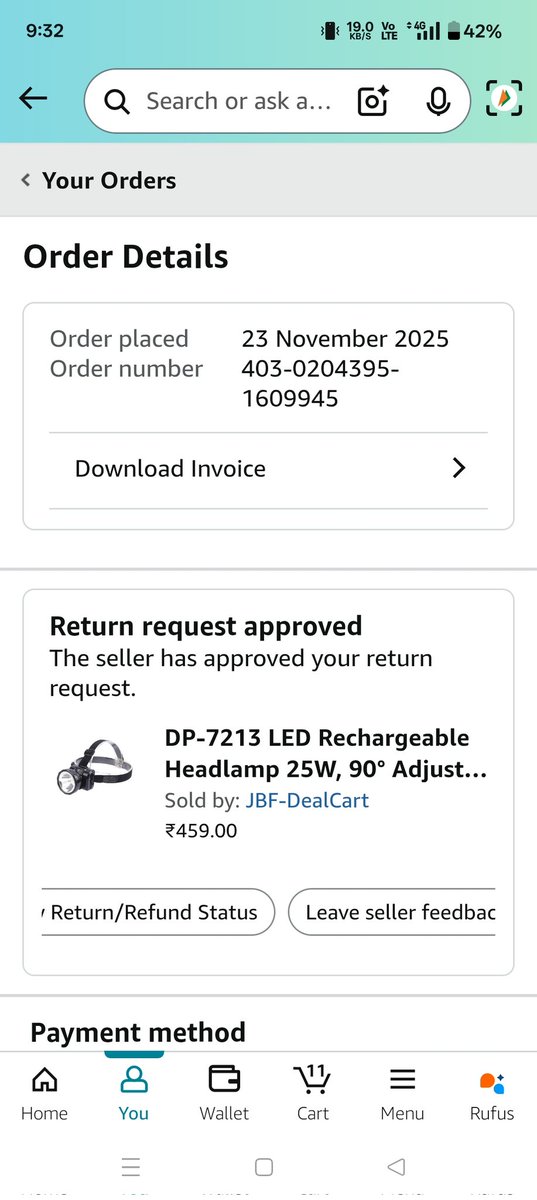 KhamankarNiket's tweet photo. but still they have not returned it and have not refunded my money. Please Amazon should not cheat like this. Please pay attention to this. 
@amazon @amazonIN @jagograhakjago https://t.co/wtBgnlr926
