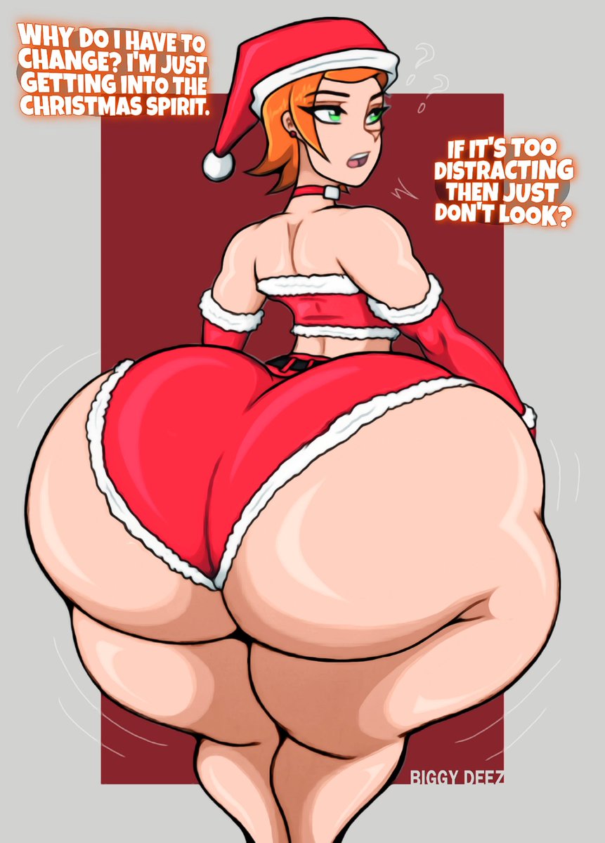 Gwen from Ben 10 rockin' some Christmas attire &amp; gettin' into the HOLIDAY spirit❗️🍑👅💦

You think she should change❓️🤔
Or is she good❓️😏