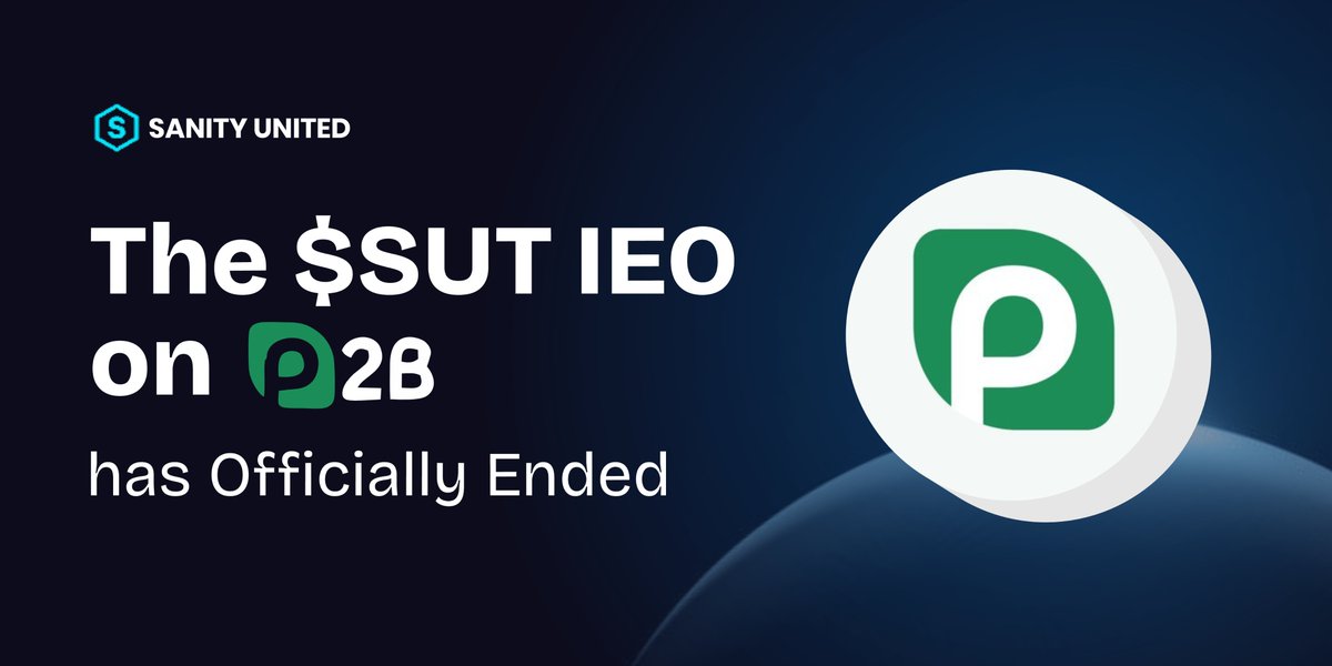 sanity_united's tweet image. ✨ IEO Update – Thank You, Builders!

Our IEO with P2B is coming to an end.
Thank you to everyone who joined us on this journey and believed in the vision 🙌

This is just the beginning, we’ll keep you updated with all upcoming announcements and next steps.

We keep building.
We…