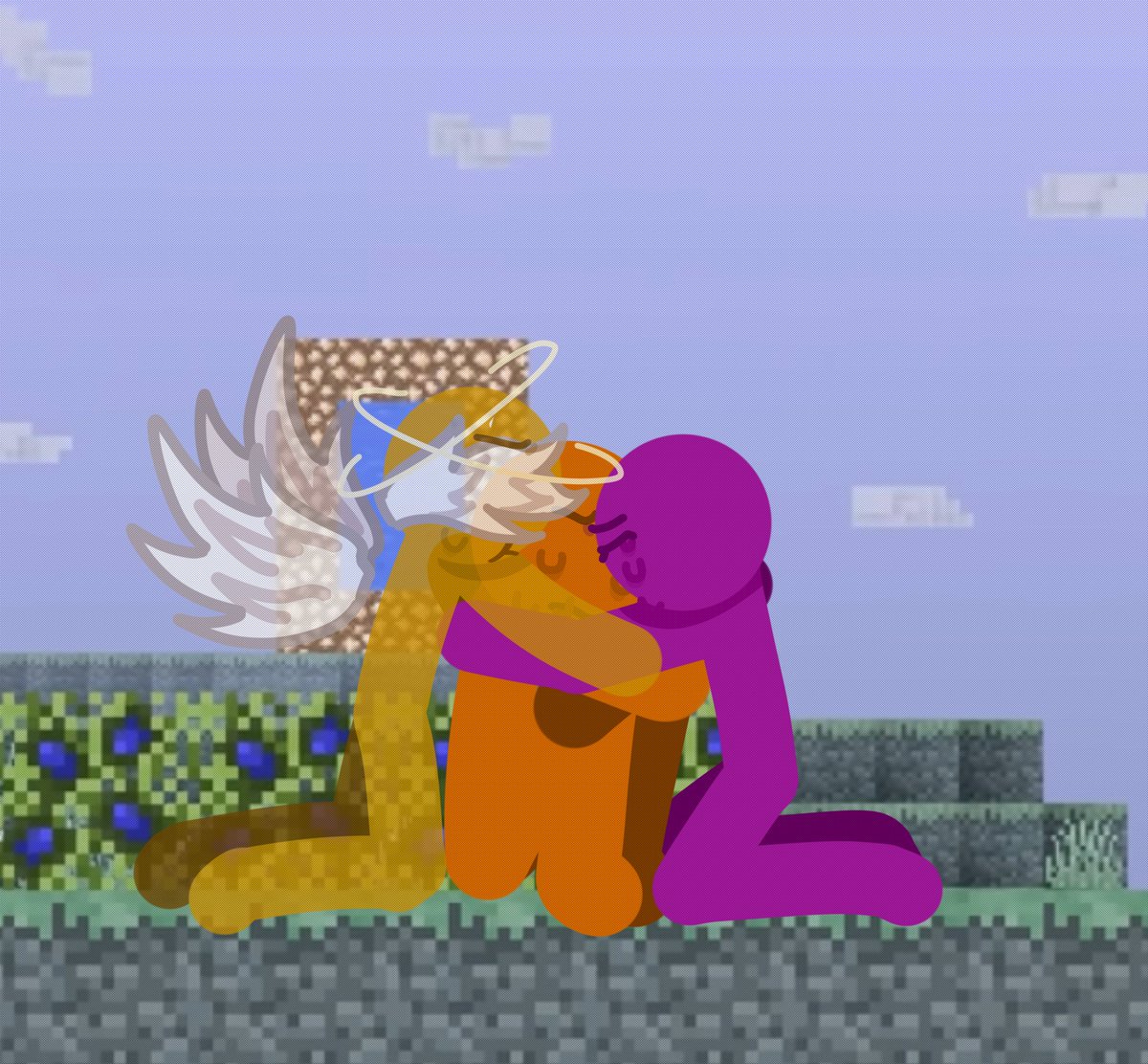 I think Gold was there, like he saw his dad all the time, he never left him alone, Like once Yellow captured by that white light and he went to another dimension, maybe Gold is somewhere like that, and that somewhere is where Purple and Mango are..?
#alanbecker