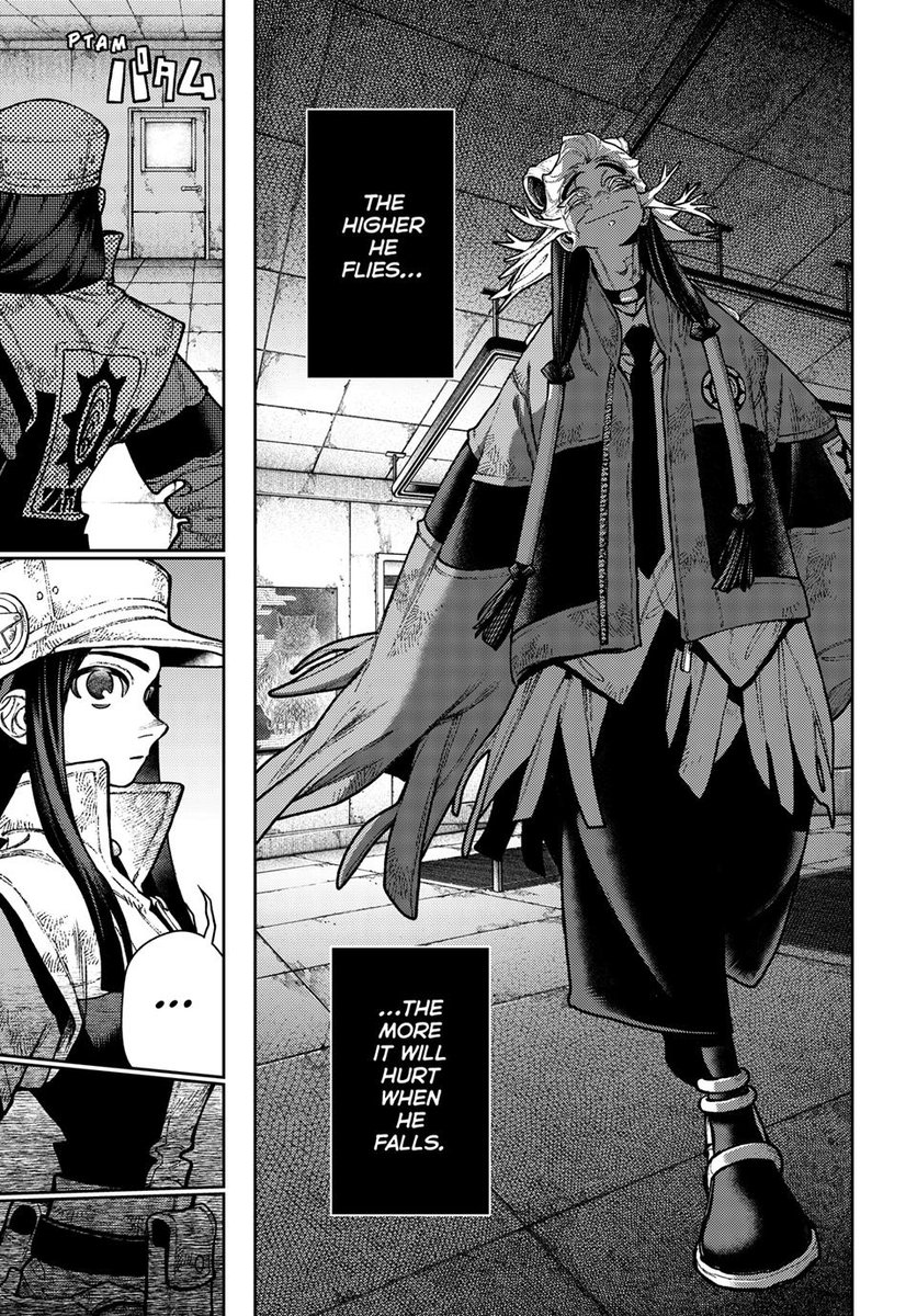 KiwiI6368070836's tweet image. Gachiakuta spoilers!!!!

#gachiakuta  #tommsy
 in this panel ,I was a bit scared about the page is divided where the lower part of Tomme's body is shown, what if she ended up like gojo when she discovered something really important about Tamsy and he just gets rid off her?