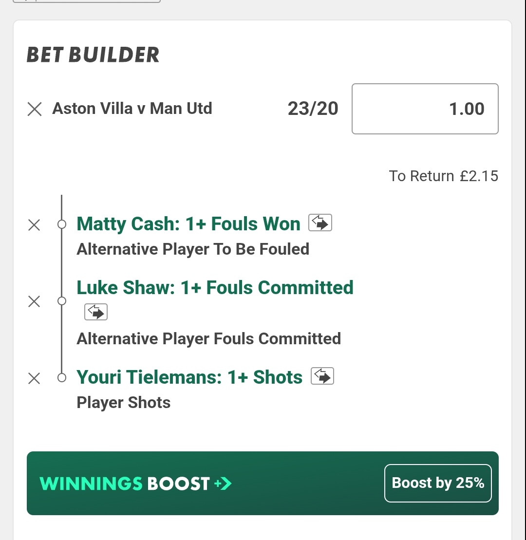Billys_Bets's tweet image. 🏴󠁧󠁢󠁥󠁮󠁧󠁿 Villa v Man United
📖 Bet365

23/20, 10/1 &amp;amp; 95/1