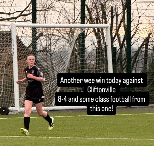 #ProudDad She has been playing in a position new to her, but playing some great football and making great passes, constantly thinking ahead.Nearly scored from a ball in from a free kick,but as she was being a pain the defence followed her instead of the ball and it went in.