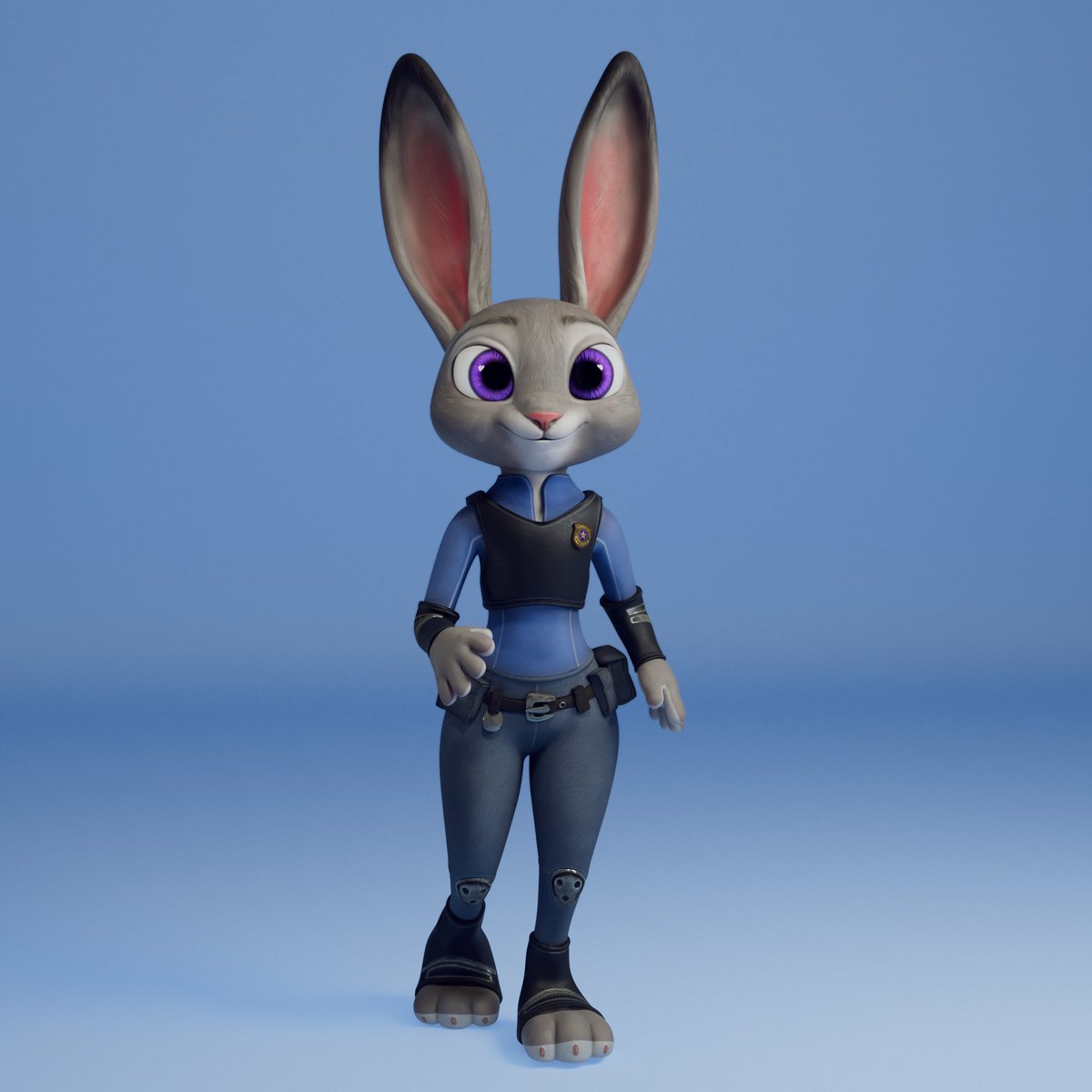 loizart's tweet photo. Judy Hopps #disney #zootopia #judyhopps #maya #zbrush #maya #substancepaint #3dart #autorig https://t.co/CzTh9lI1fx