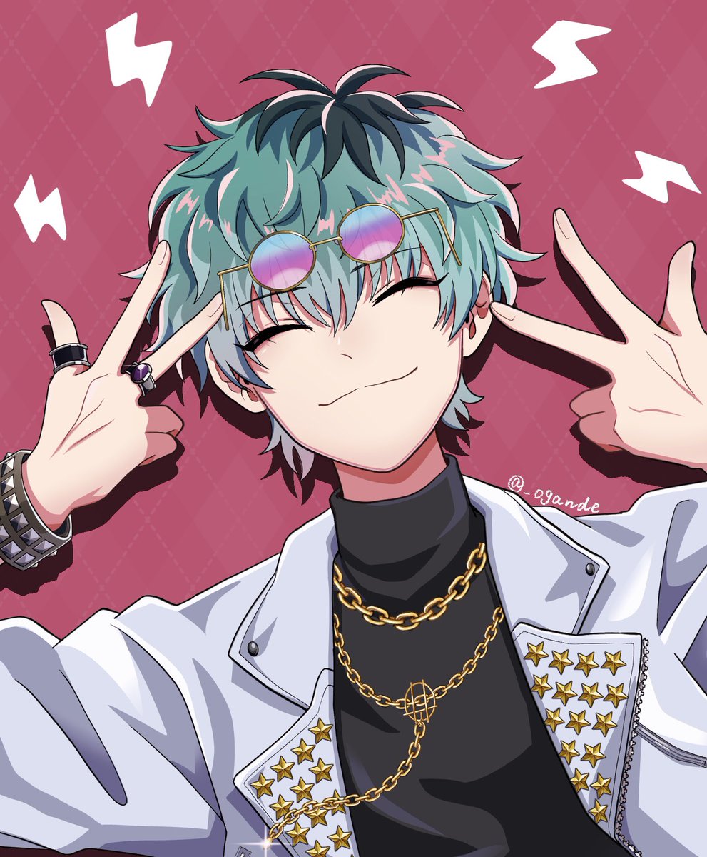 今さらすぎるけどロックｻｻ🎋くんかっこいい〜っていう絵😊