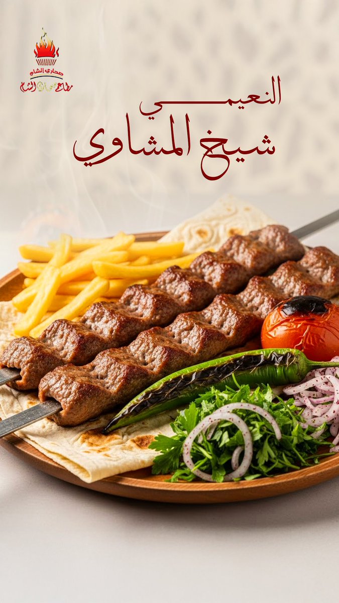 لحم نعيمي طازج، تتبيلة شامية، وشوي على كيف كيفك يبي لها؟
 
أكيد يبي لها 😋

اطلبها الحين 👇

📍 الروضة – القادسية – الأندلس
📲 0112265000 – 0551632211 – 0593375898

#صحاري_الشام #اللحم_البلدي #نعيمي
#مشاوي_شامية #مطاعم_الرياض #كباب_نعيمي