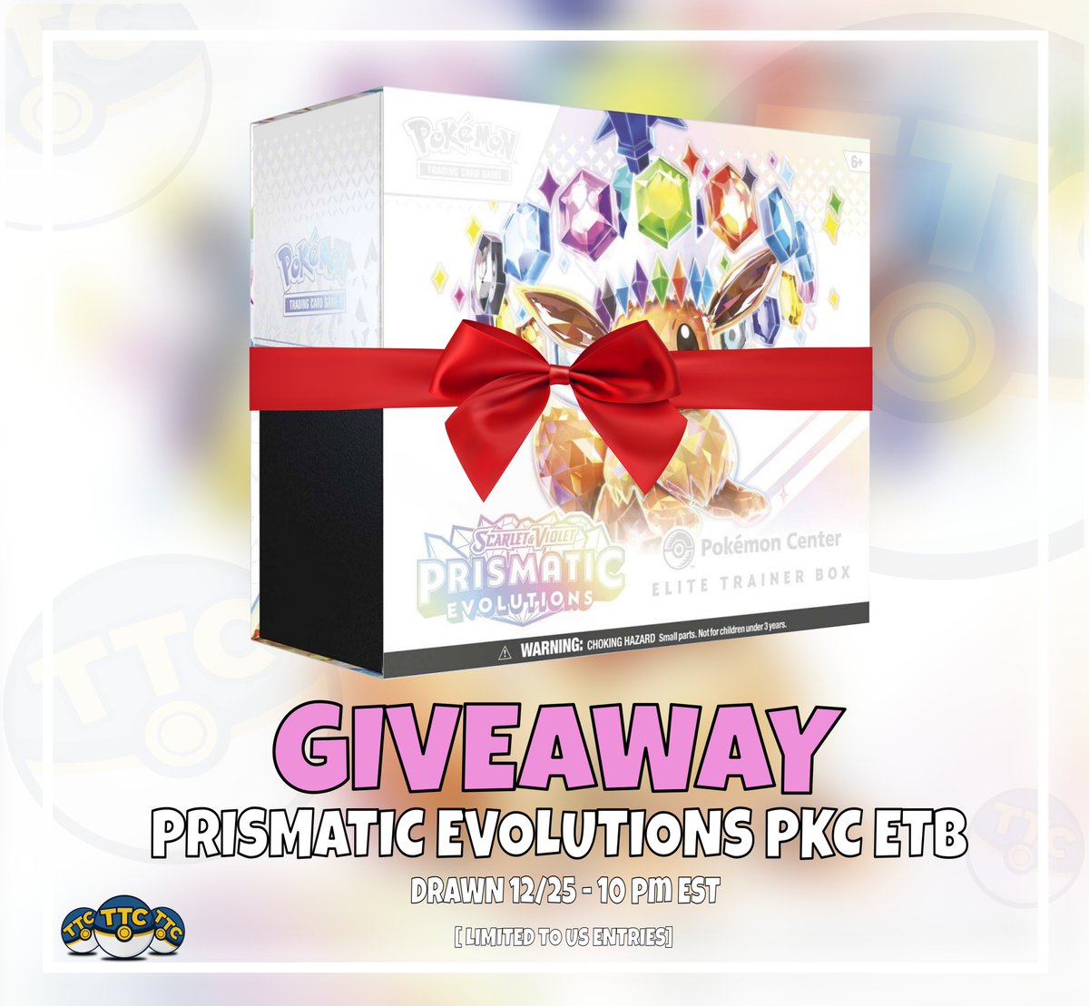 TheTcgCollect's tweet image. Prismatic Evolutions Pokémon Center ETB Giveaway!

Our last Giveaway on the 3 Weeks Till Christmas lineup is live!
Just sign in on our site and tap Enter Giveaway that’s it. 

Winner is verified &amp;amp; drawn automatically by the Shopify Giveaway system on 12/25 @ 10PM EST
Enter -&amp;gt;…