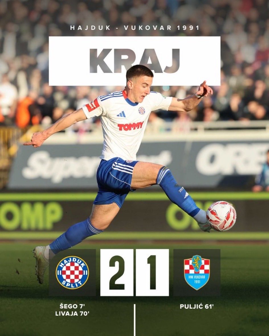 Mislim,zapravo sam siguran u to da ulaznice(karte)za utakmice Hajduka trebaju biti 300% skuplje od bilo kojih drugih u HNL-u.Kome to nije do kraja jasno neka pogleda još jednom ovu utakmicu počevši od broja gledatelja do događaja na travnjaku i oko terena !!😂🤣😅😁👍🏻👌🏻💪🏻🐬⚽️❤️💙