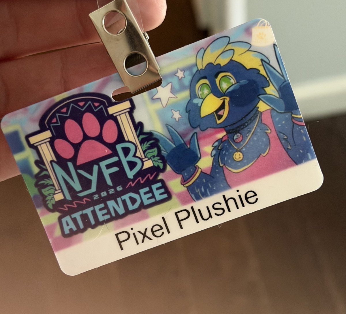 Excited for NYFB! Coming up soooo fast!!! Also, more cons should try mailing out badges like this