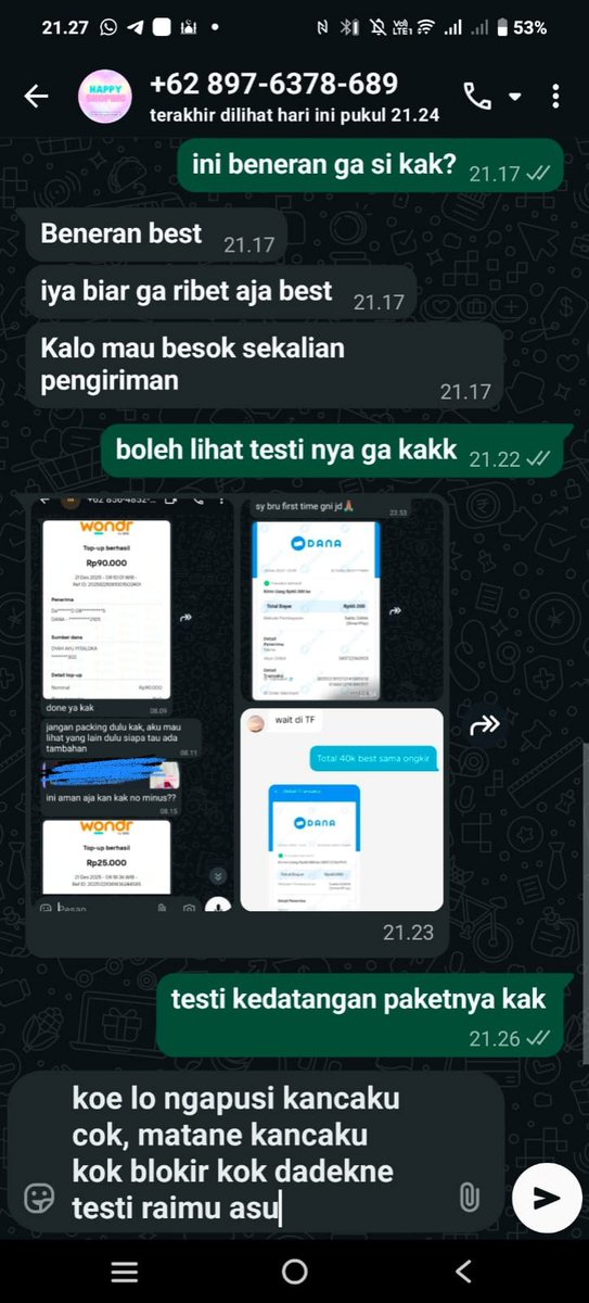 3toz__'s tweet photo. bahkan chatku sampe dijadiin testi, jahat banget https://t.co/sValRa7ADD