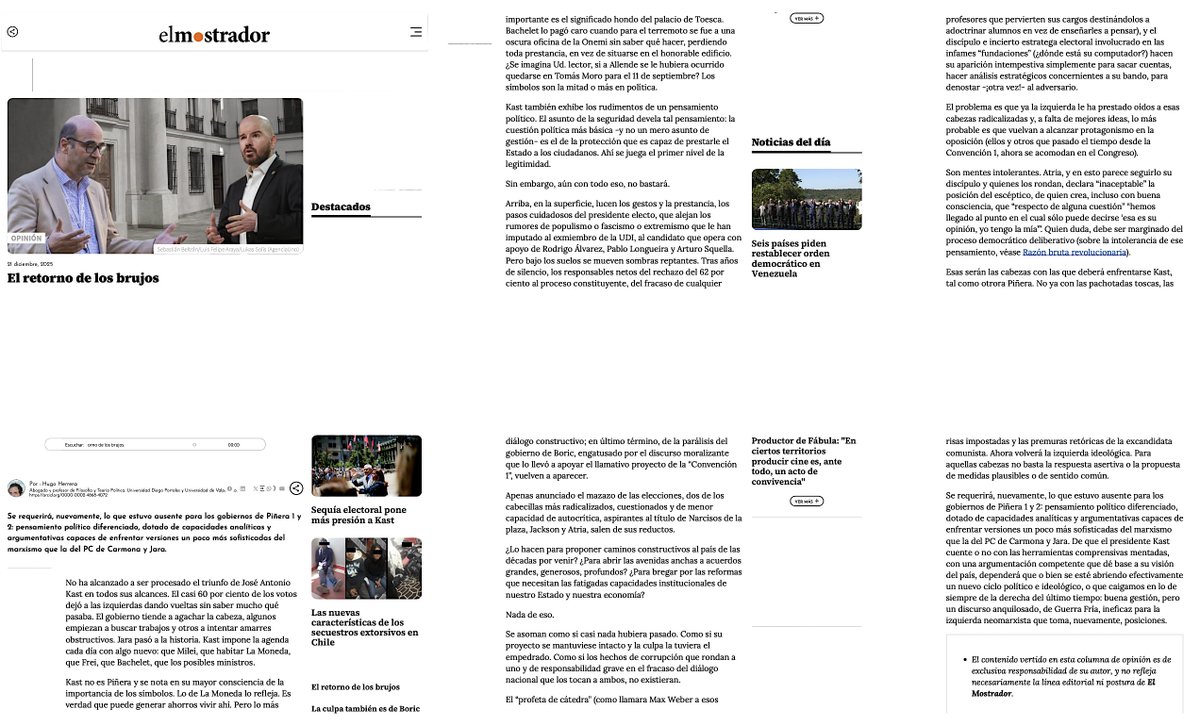 HugoEHerrera's tweet image. Hugo Herrera | El retorno de los brujos elmostrador.cl/noticias/opini…