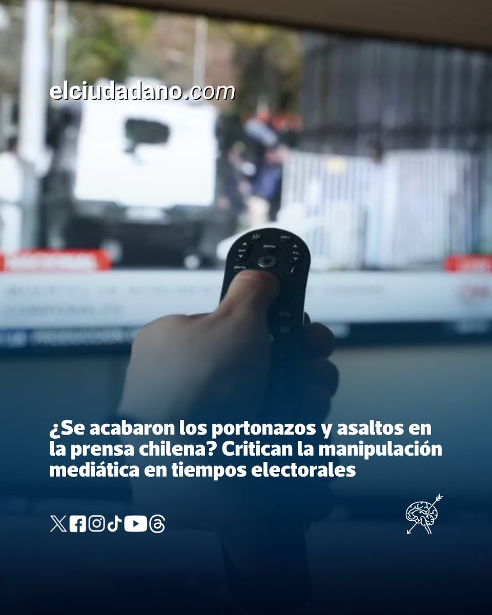 El_Ciudadano's tweet photo. Usuarios acusan a la televisión chilena de haber sobredimensionado la delincuencia en campaña y hacerla desaparecer tras las elecciones, calificándolo de manipulación política mediática. Las críticas han generado masivas publicaciones en redes sociales, donde usuarios ironizan sobre el abrupto "fin" de los portonazos en pantalla.

Leer aquí🔗https://t.co/YjzCmrZZfw

#actualidad #chile