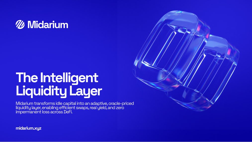 MidariumLabs's tweet image. Transforming idle capital into real yield with zero impermanent loss across the DeFi ecosystem.
#RealYield #Crypto #LiquidityLayer #Midarium
