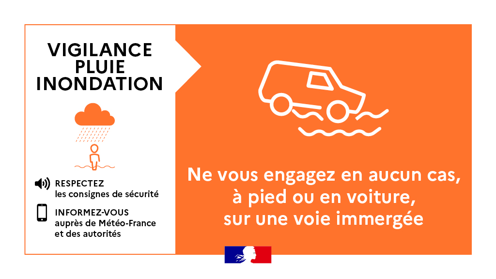 Image de Préfet du Gard - #VigilanceOrange 🟠Ce soir, dimanche, les pluies se poursuivent. Elles devraient durer jusqu'au mili