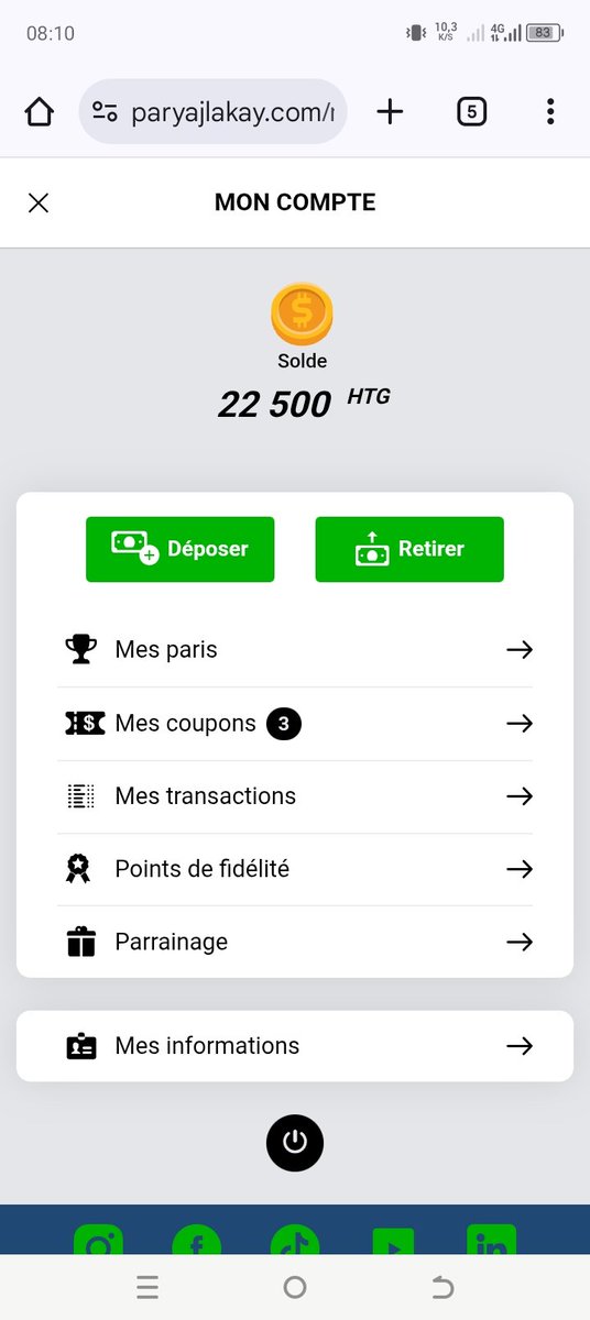 CheryVpl's tweet photo. @paryajlakay  bonjou mwen fè ti monnen sa yè depi lèm fin fèl m pa jwenn aksè pou m fè retrè, mwen ekri asistans la pèson pa reponn mwen, m ekri sou Facebook pèson pa Reponn mwen kijan m ap fè touche silvouplè 
Lèm pèdi e fich mwen m chire 
Lèm genyen tou mwen dwe touche https://t.co/O4c91mkSDw