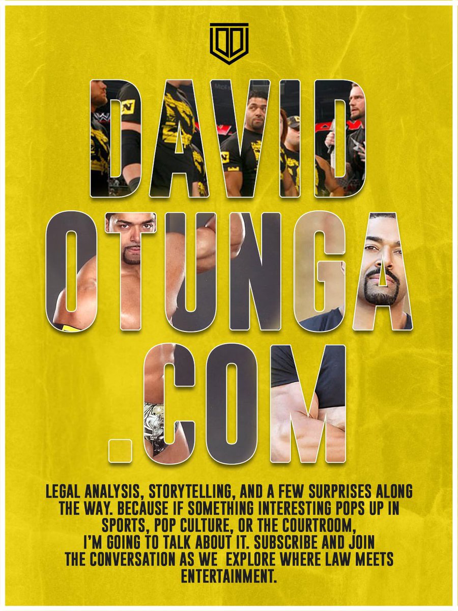 Hit subscribe now at davidotunga.com! Join the Firm for special bonus episodes including watch alongs with my fellow #WWENXT originals plus legal analysis on all types of topics in the wrestling world!