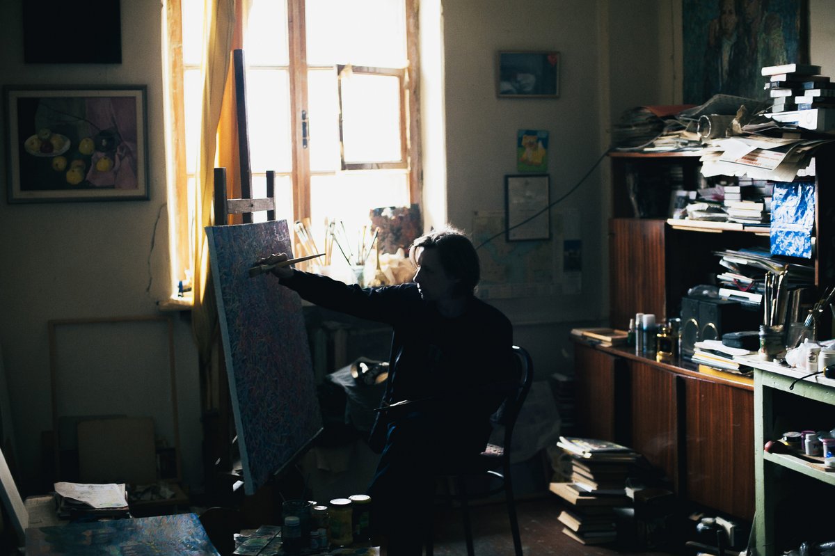 🏠 Welcome to the studio of Alexey Rubanov!

🎨 He is member of the National Union of Artists of Ukraine. 💭 For him, Art is as essential as air: "I create abstract compositions reflecting past, present, and future life, leaving room for unlimited interpretation."

Discover his