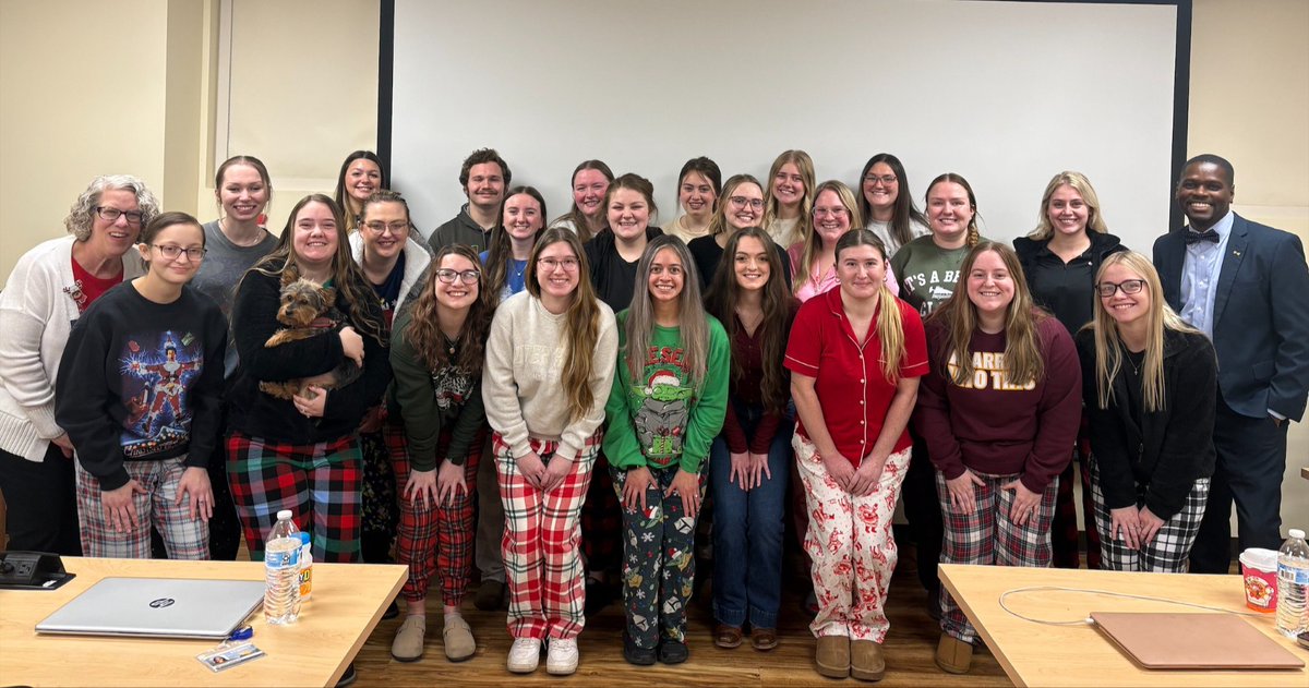 WVUSoN's tweet photo. Seniors at our Keyser Campus received some well-deserved stress relief thanks to a visit from Ace, "the Prez Pup" 🐾

@PotomacState https://t.co/vcm7O8ql1d