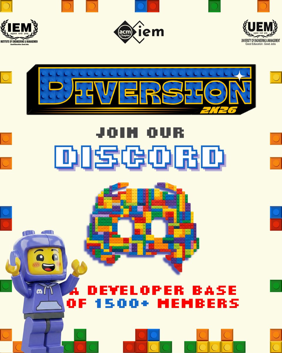 Diversion2K26's tweet image. Step into the Diversion 2k26 Discord and join a powerhouse of 1500+ developers! 🛠️🌐
✅ Team up
✅ Network
✅ Stay updated
Join the community through the link in our profile! 🔓🔗
#Diversion2k26 #LegacyReturns #CodingCommunity #Hackathon