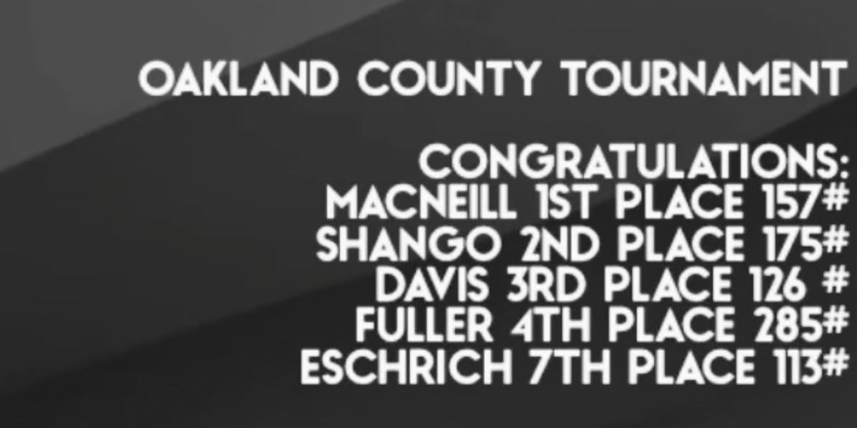 RiceADCoachCal's tweet image. Congrats to Warrior Wrestling on finishing 7th at Oakland County Championships.  MacNeill wins OCC at 157. Way to go fellas. #overtime @BroRiceWarriors