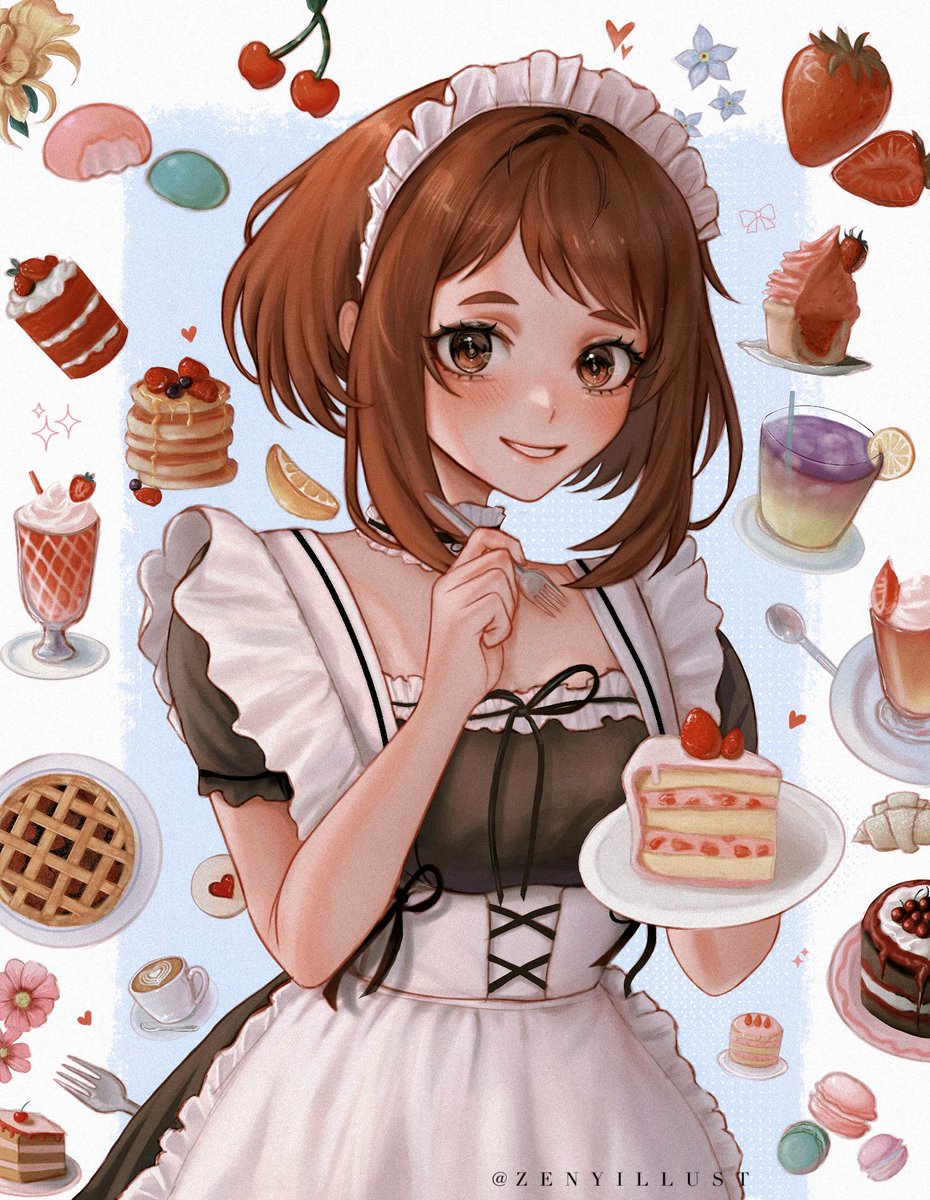Maid Ochako! 🍰🍧
I’ve been trying to post every day, and since I didn’t have anything new to share today, I wanted to post a drawing from 2023. I just made a few very small changes to it 🫶
#OchakoUraraka #MHA #Uraraka