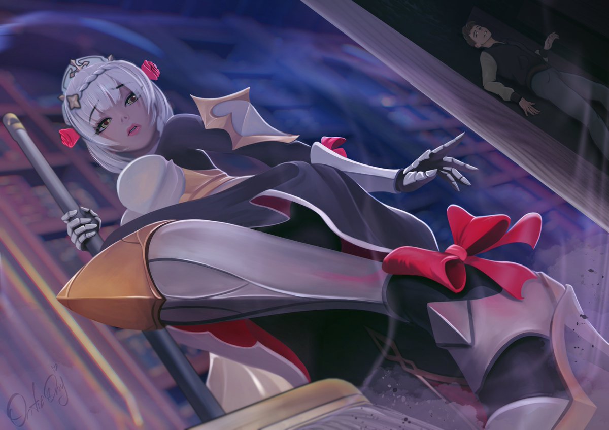 Tiny Visitor in Teyvat's Library

Commissioned art for <a href="/MBoogoloo/">Mattbro420 electric boogoloo</a> . Thank you!

#giantess #GenshinImpact