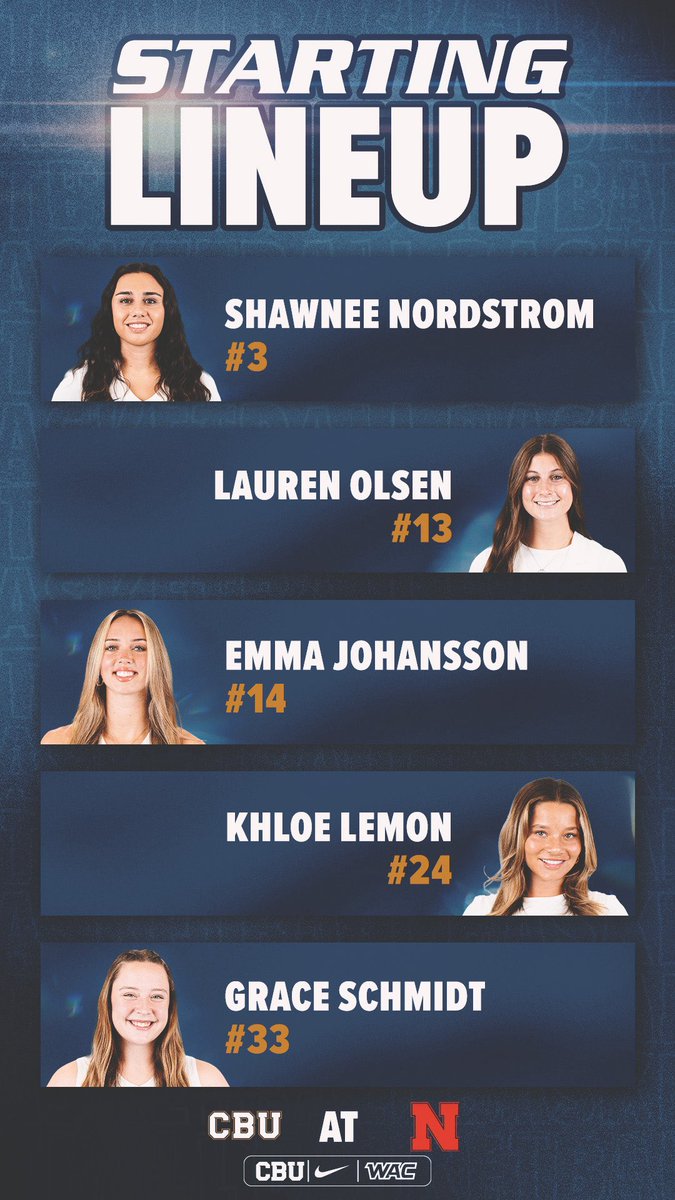CBUwbb's tweet image. Starting five in Lincoln!

#LanceUp⚔️
