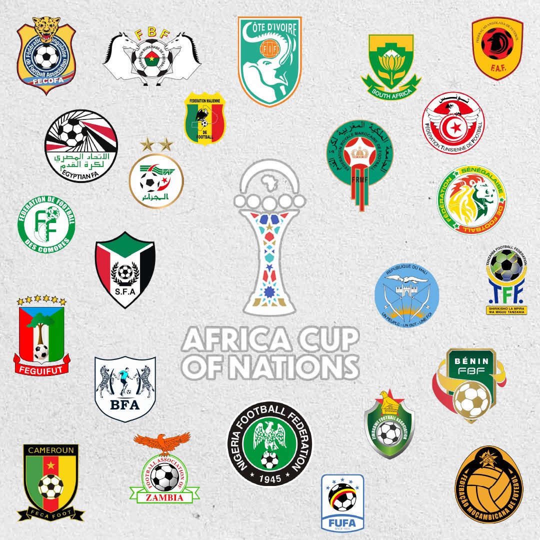 itslogotime's tweet photo. Chi sarà il prossimo Re d’Africa? 👑 
-
🛫 Parte oggi in Marocco, la Coppa d’Africa 2025. 
24 nazionali, 24 loghi, 24 identità e storie raccontate e raccolte in pochi elementi grafici. 
-
@TotalAFCON2025 
#afcon2025 #caf #TotalEnergiesAFCON2025 https://t.co/iNTovS4CPT