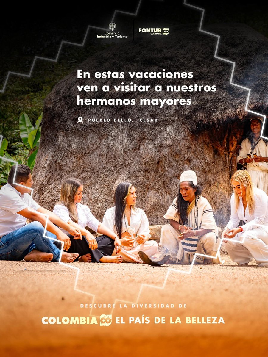 EmbColES's tweet image. 🏔️ En la Sierra Nevada de Santa Marta, los pueblos ancestrales te esperan estas vacaciones 🛖. Visita a los guardianes de la naturaleza y descubre la diversidad de 🇨🇴 #ElPaísDeLaBelleza