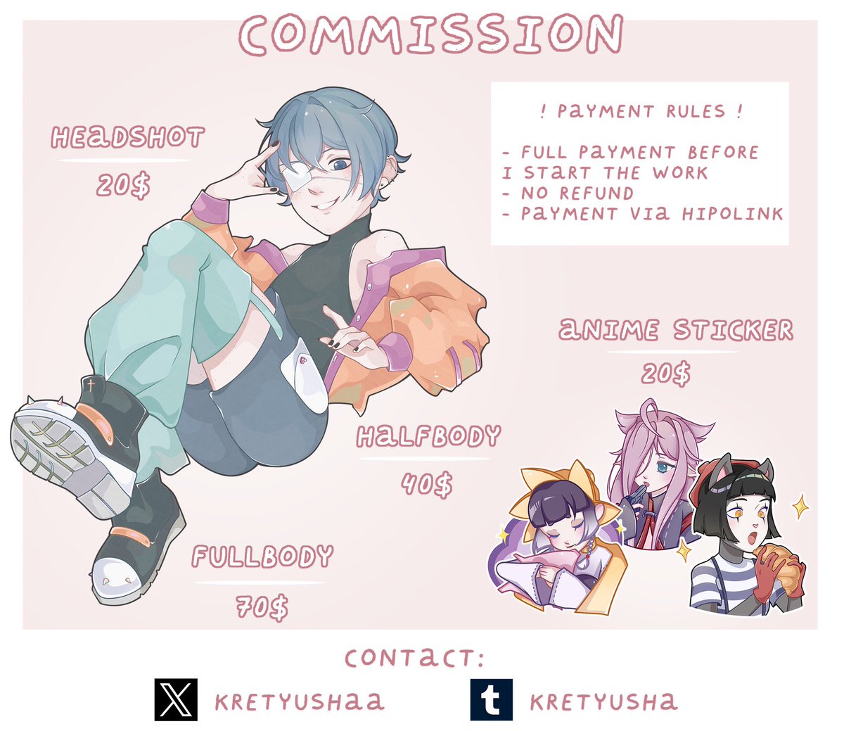 kretyusha | comms open tweet media