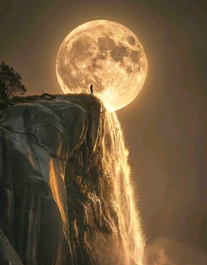 amazing_physics's tweet image. Last night's Full supermoon of 2025 rising over the Yosemite National Park. 🌕🗿

This famous cliff in Yosemite National Park is also known as 'MoonFall' because of how moon illuminates the waterfall, a rare sight that requires lots of planning to get it right.
