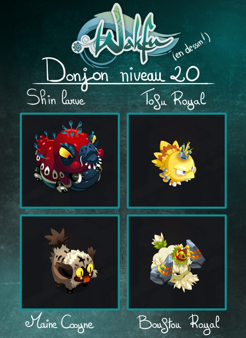 liwanol's tweet image. ✨Oyé Oyé✨
Je lance officiellement mon projet "Bestiaire du monde des Douzes (en dessin!)" 
Je me baserai uniquement sur le jeu Wakfu (n'ayant pas joué à Dofus). Je réaliserai les boss et leur famille, tranche par tranche, à commencer par le niveau 20 🥰