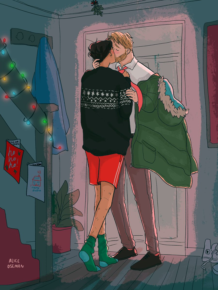 incompstarsigns's tweet image. they can’t resist a mistletoe