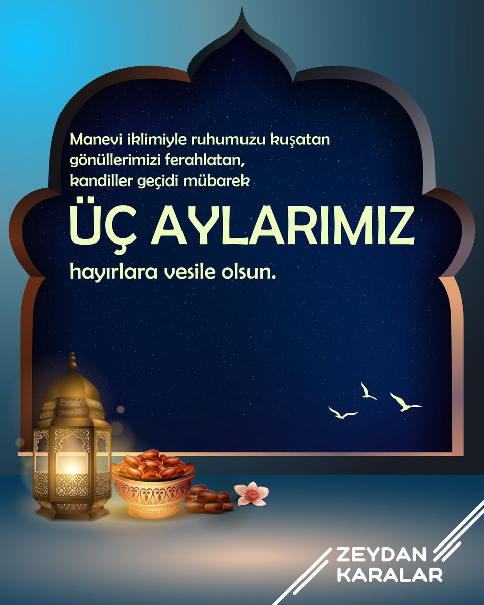 Manevi iklimiyle ruhumuzu kuşatan, rahmeti ve bereketiyle kalplerimizi ferahlatan mübarek Üç Aylar’a girdik.
Bu özel zamanların Adana’mıza, ülkemize ve tüm insanlığa sağlık, huzur ve hayırlar getirmesini diliyorum.