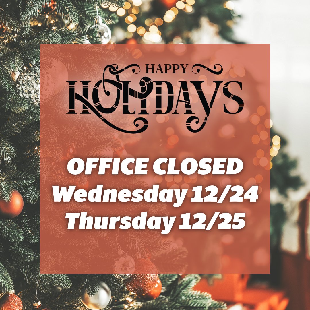 All spruced up for the holidays! 🎄 We’ll be closed Christmas Eve &amp; Christmas Day so our crew can enjoy some tree-mendous family time.

Merry Christmas and Happy Holidays from SunCo!
