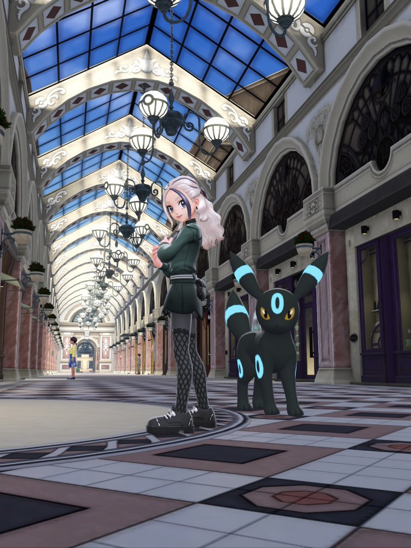 jujubetv's tweet image. shopping in irl lumiose 🙈🛍️